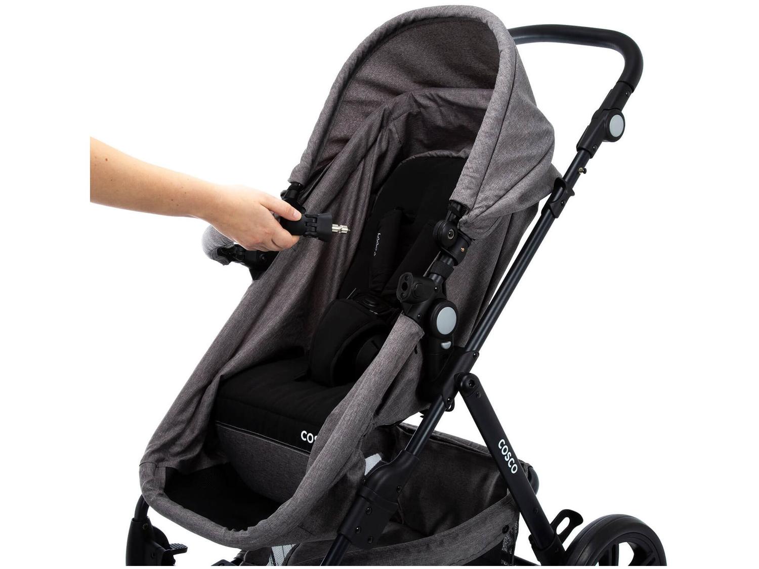 Carrinho de Bebê com Bebê Conforto Cosco Kids