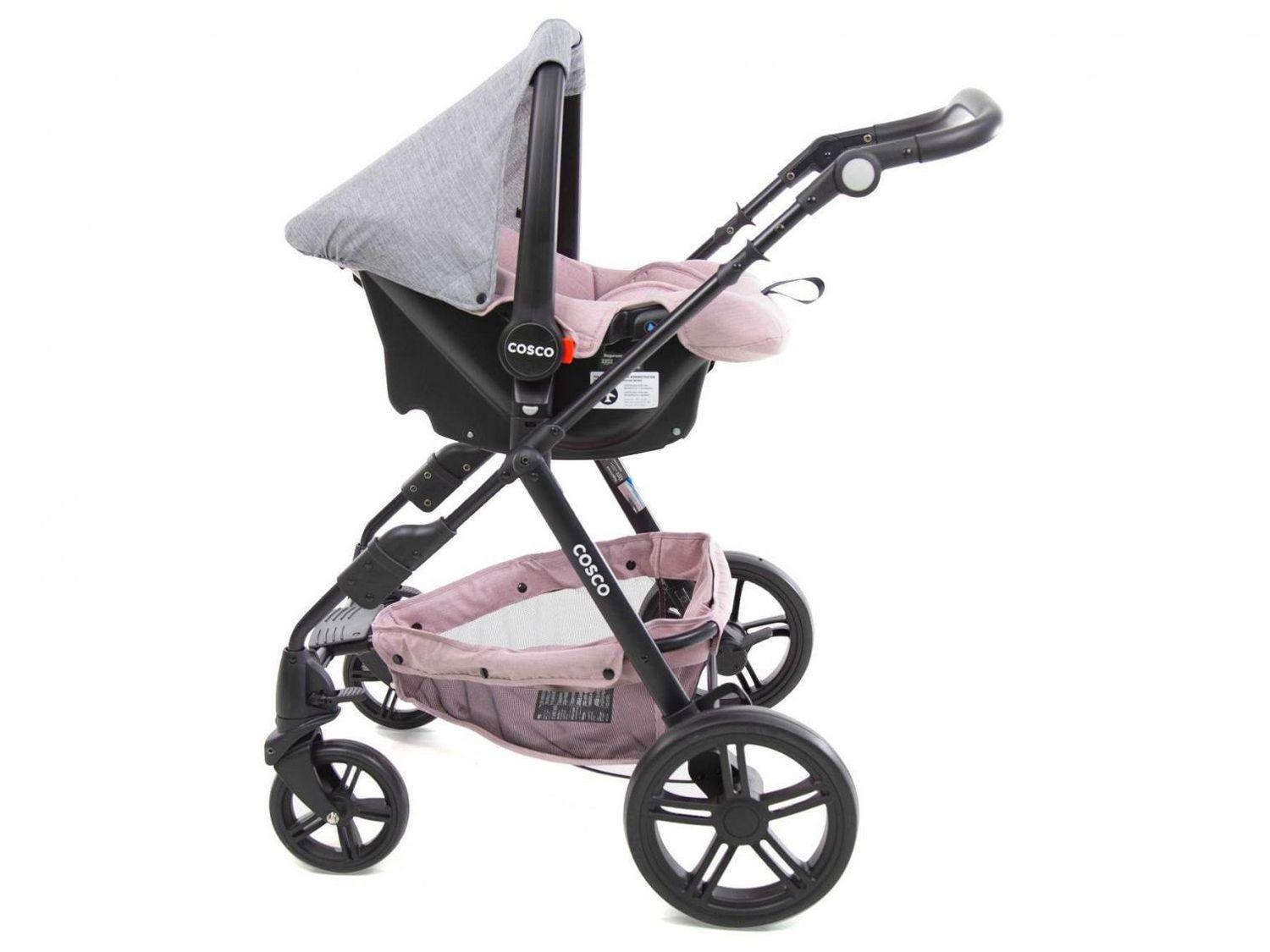 Carrinho de Bebê com Bebê Conforto Cosco Kids