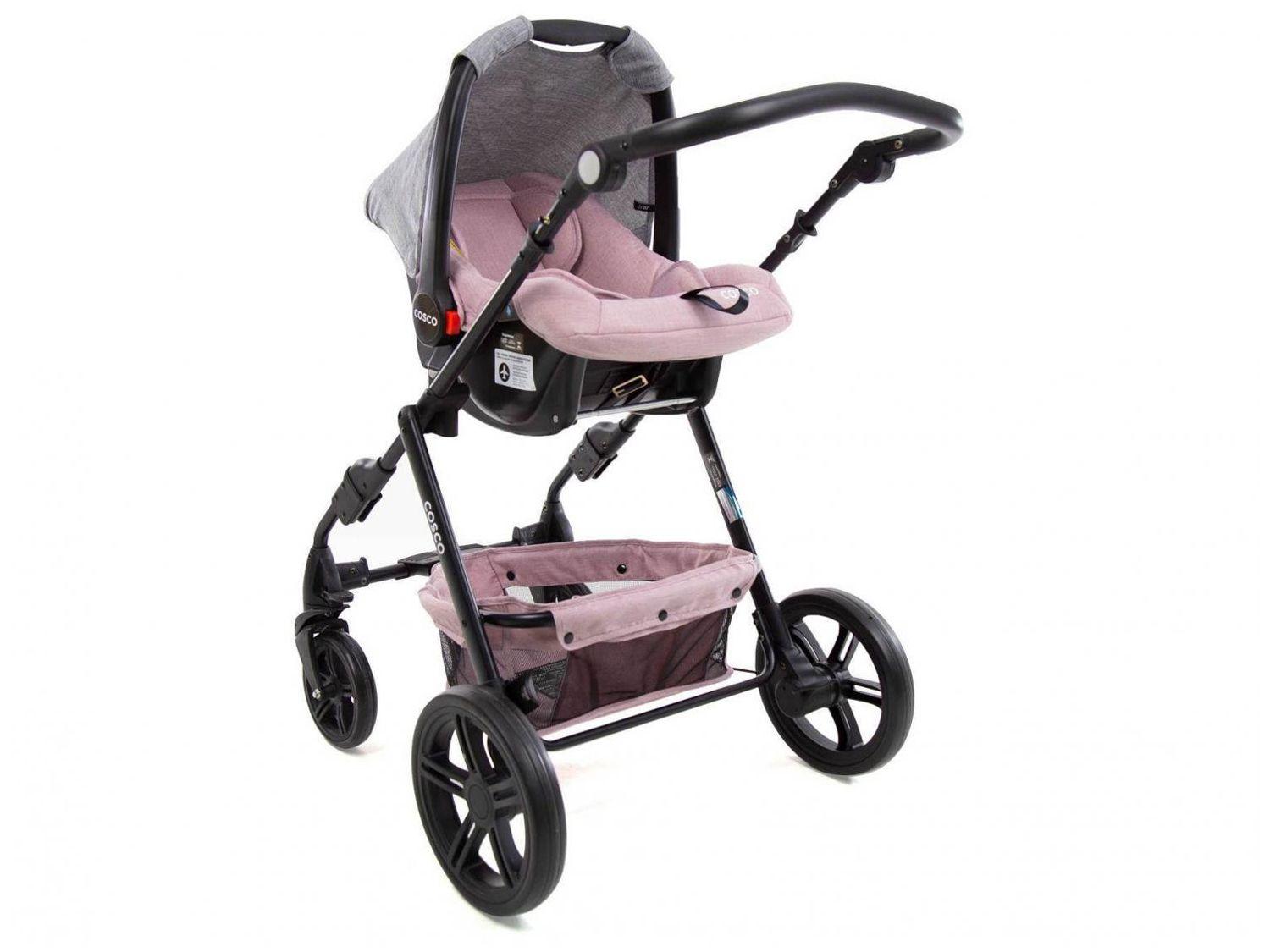 Carrinho de Bebê com Bebê Conforto Cosco Kids