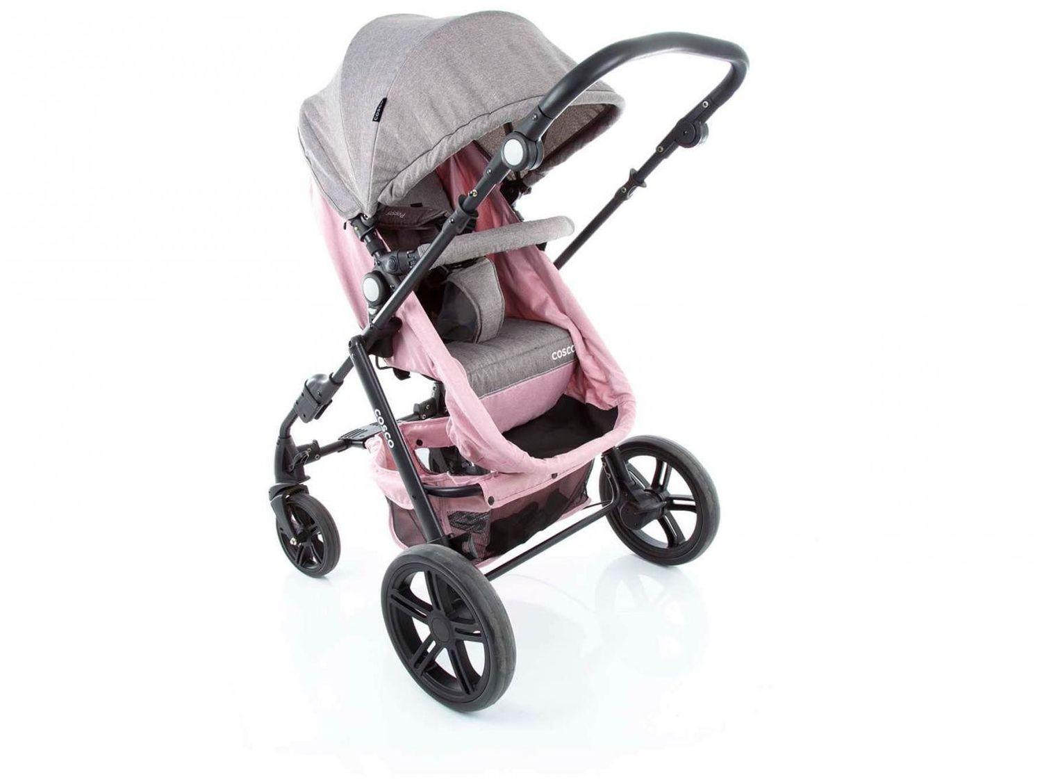 Carrinho de Bebê com Bebê Conforto Cosco Kids