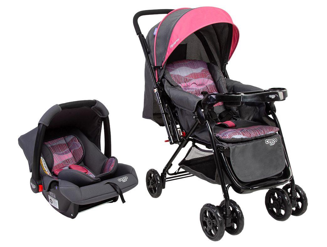Carrinho de Bebê com Bebê Conforto Cosco Kids Reverse 0 a 15kg