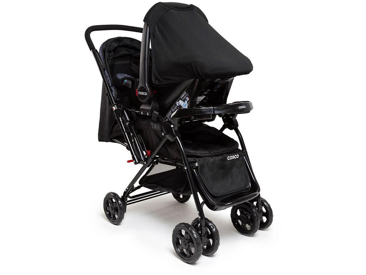 Carrinho de Bebê com Bebê Conforto Cosco Kids