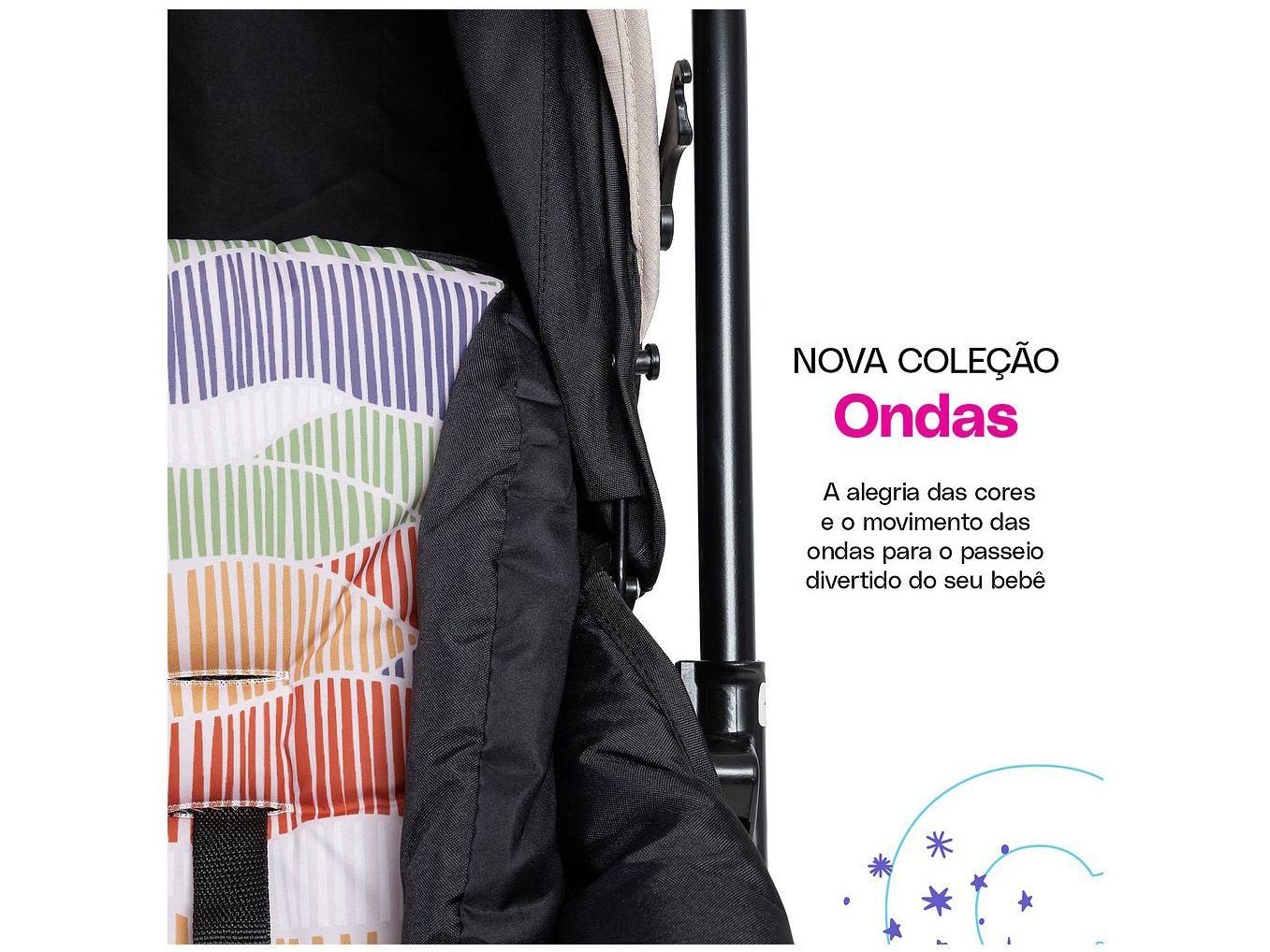 Carrinho de Bebê com Bebê Conforto Cosco Kids Travel System Reverse 4 Rodas 0 a 15kg