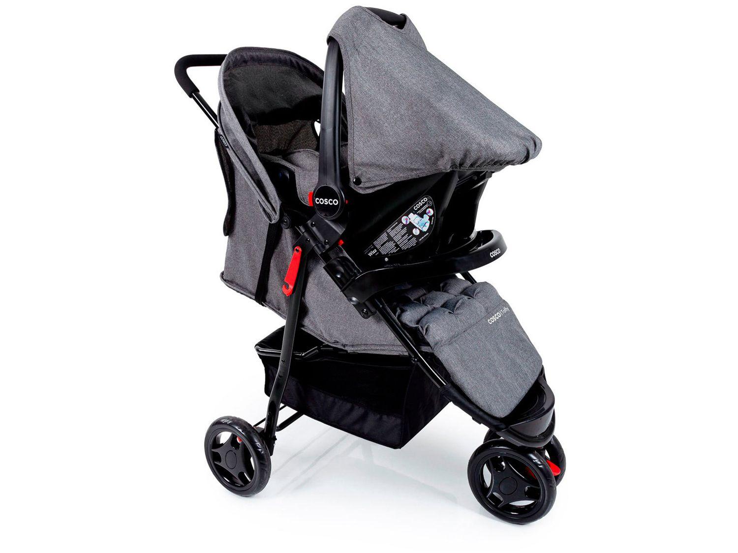 Carrinho de Bebê com Bebê Conforto Cosco Toffy