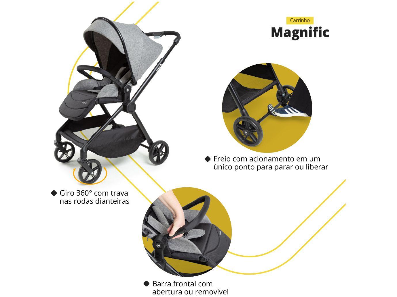 Carrinho de Bebê com Bebê Conforto Safety 1st