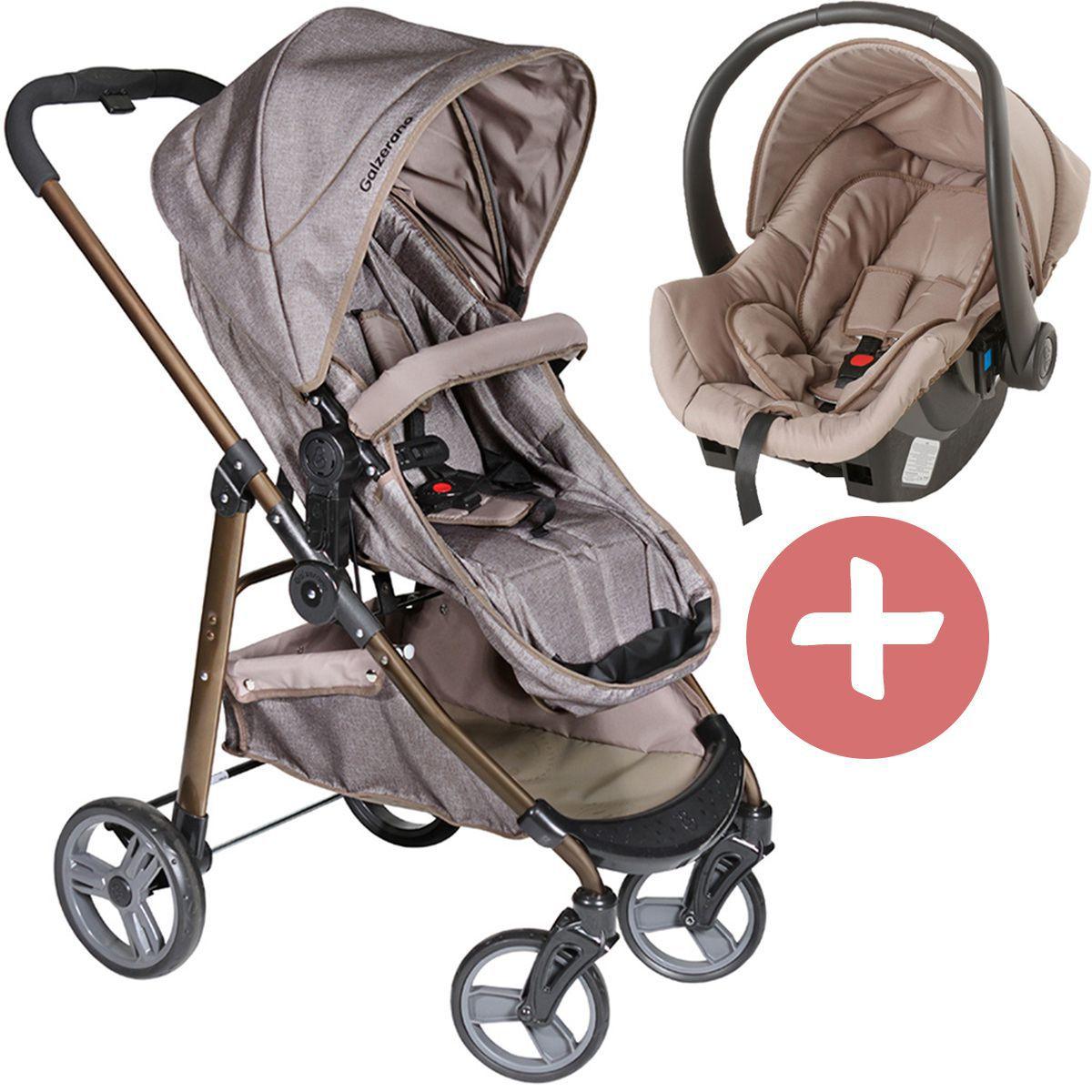 Carrinho De Bebe Passeio 3 Em 1 Nascimento Ate 15kg Tavel System Berco Moises Olympus Galzerano Cappuccino Bebe Conforto Cocoon Cappuccino Passeio Do Bebe Magazine Luiza