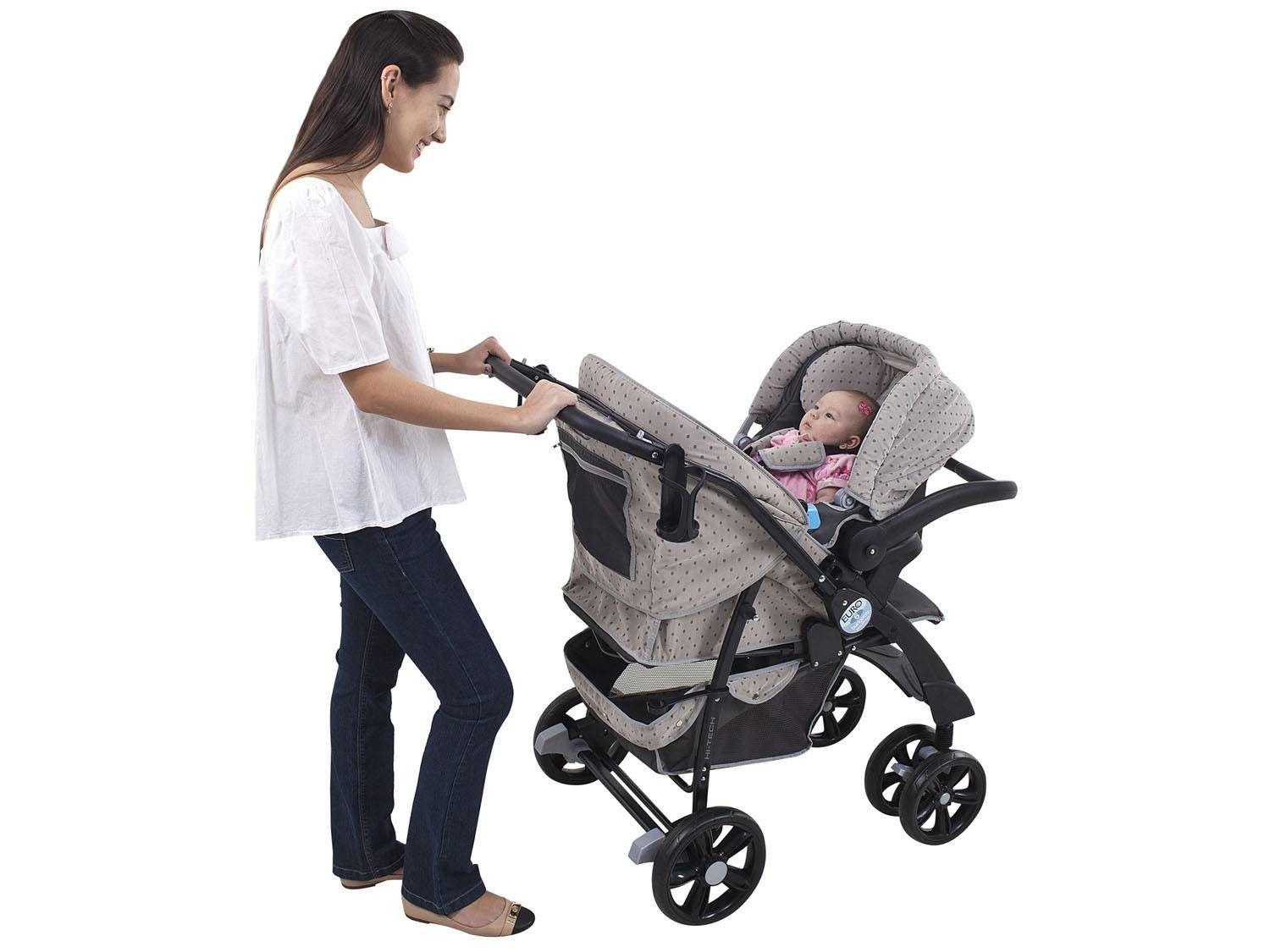 Carrinho De Bebe Passeio Burigotto Euro 6 Reclinavel Com 3 Posicoes E Bandeja Passeio Do Bebe Magazine Luiza