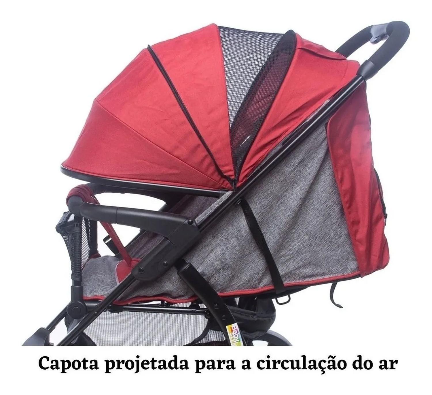 Carrinho De Bebê Passeio Vira Berço Arion 3 Cores Style Baby - Tapuzim ...