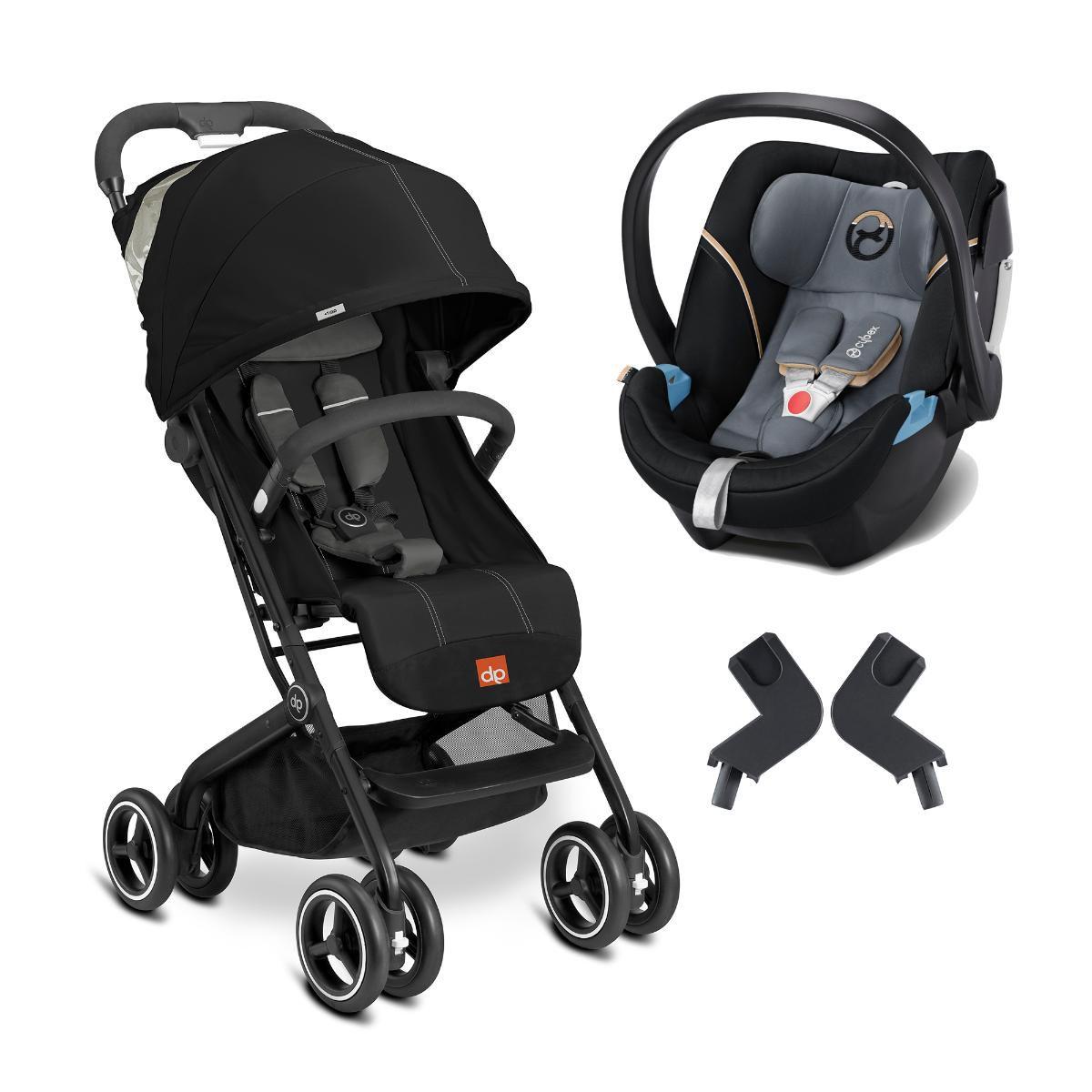 Carrinho de Bebe Qbit GB Gold Monument Black Preto Aton 5 Graphite Black Cybex Carrinho de Bebe Magazine Luiza