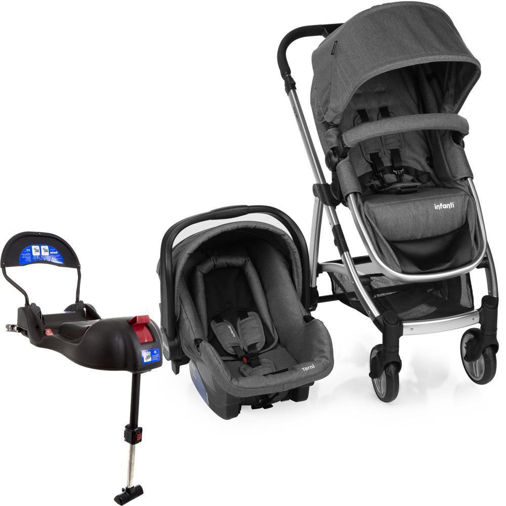Carrinho de Bebê Travel System Infanti Epic Lite Trio Grey Classic