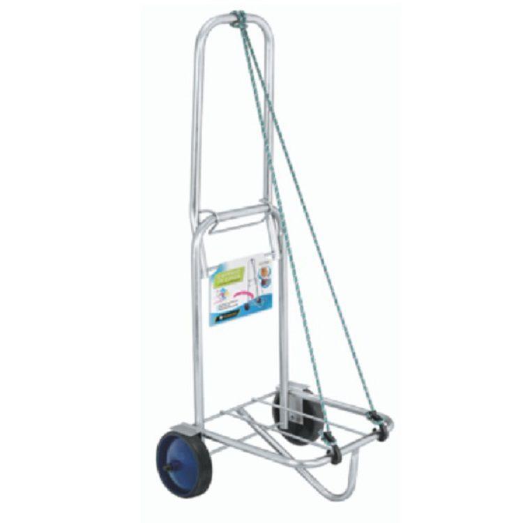 Carrinho de Carga e Mala Dobrável Com Elástico 60kg Cromado