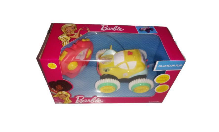 Carrinho Controle Remoto - Barbie Glamour Flip - 1851 - Candide - Real  Brinquedos