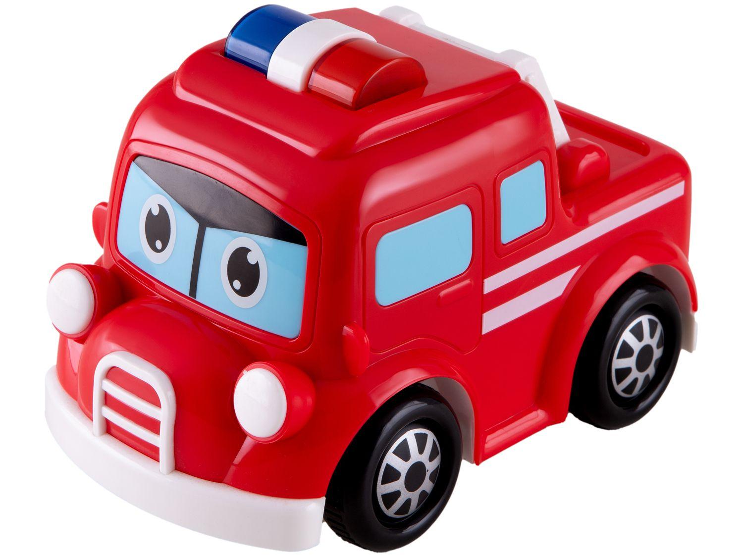 Carrinho de Fricção Baby Land Carro de Bombeiro