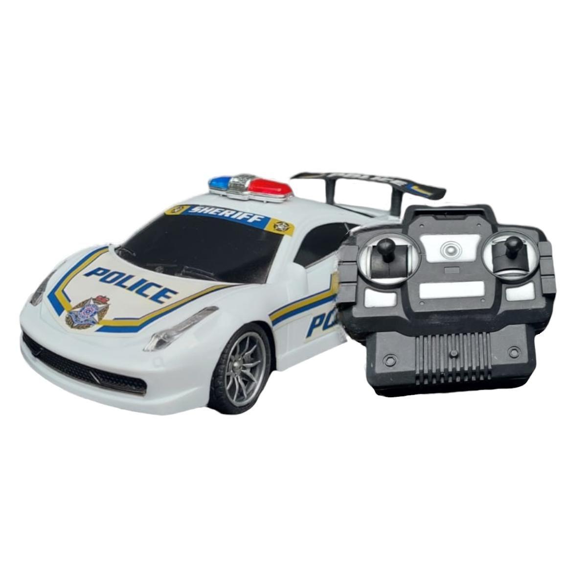 Brinquedo Infantil Carrinho De Policia Controle Remoto Luz