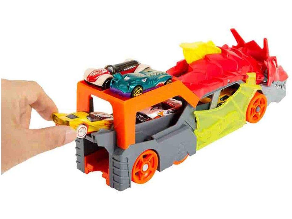 Carrinho Hot Wheels City Reboque de Dragão