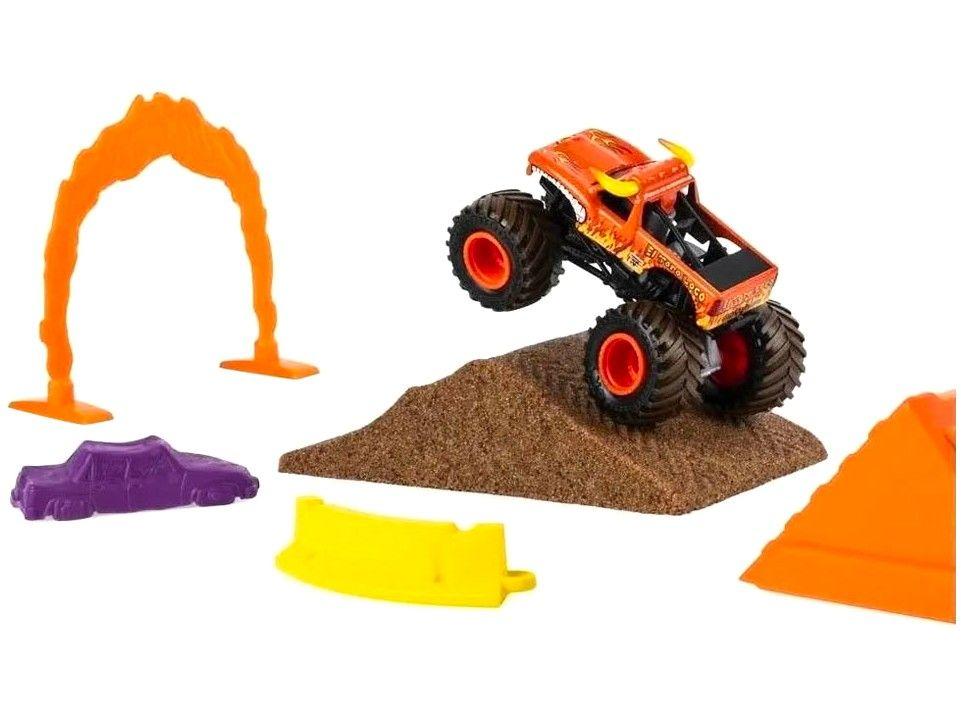 Carrinho Monster Jam com Massa Areia e Acessérios