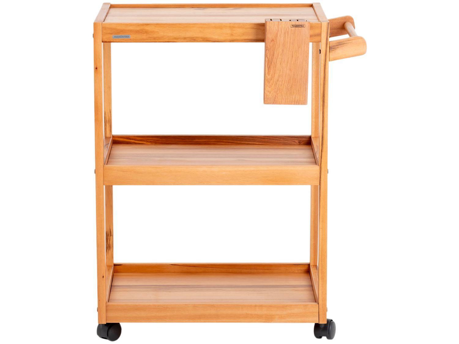 Carrinho para Churrasco de Madeira Tramontina