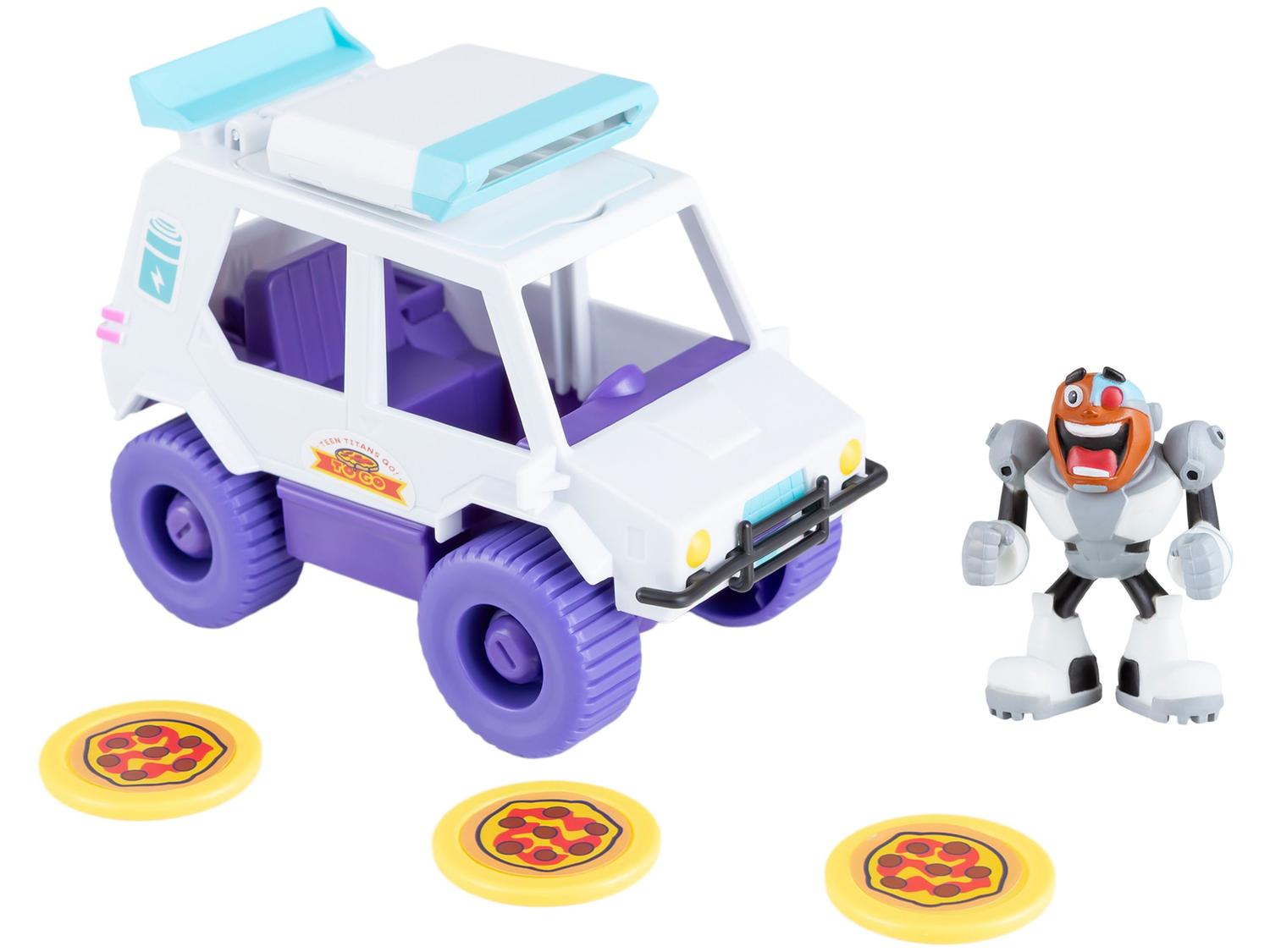 Carrinho Teen Titans Go! T-Car com Lançador de
