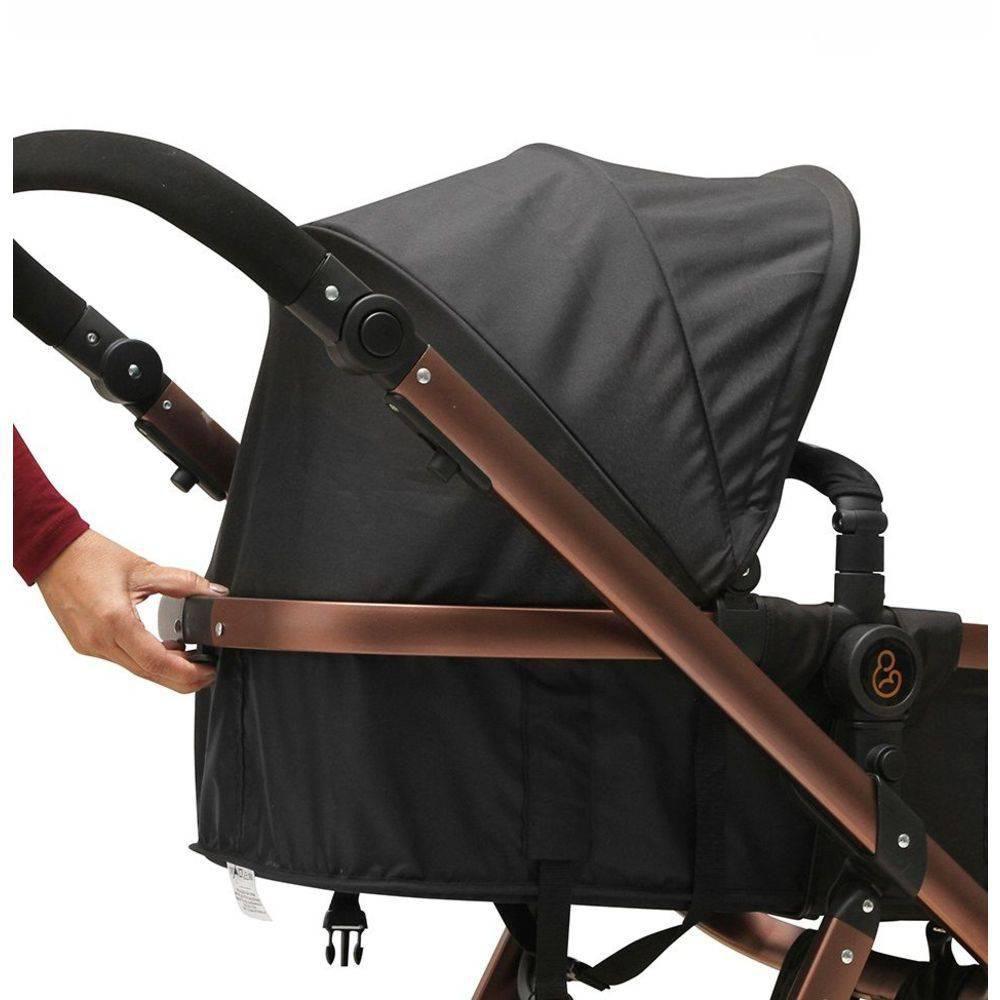 Carrinho de bebê tessy moisés cinza 1045cz galzerano 3 rodas Clearance