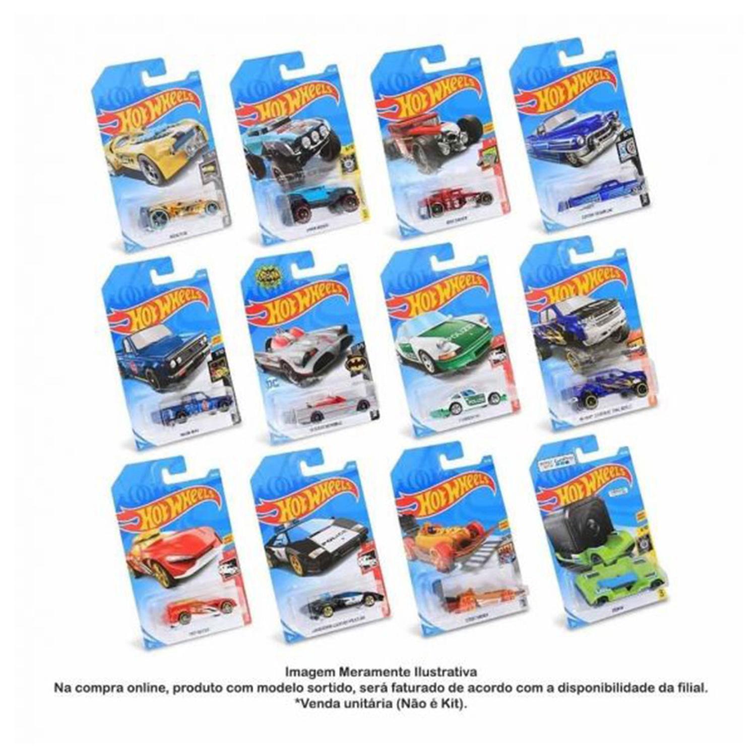 Kit 3 Carrinhos Hot Wheels Básicos Escala 1:64 Sortidos C4982 - Mattel