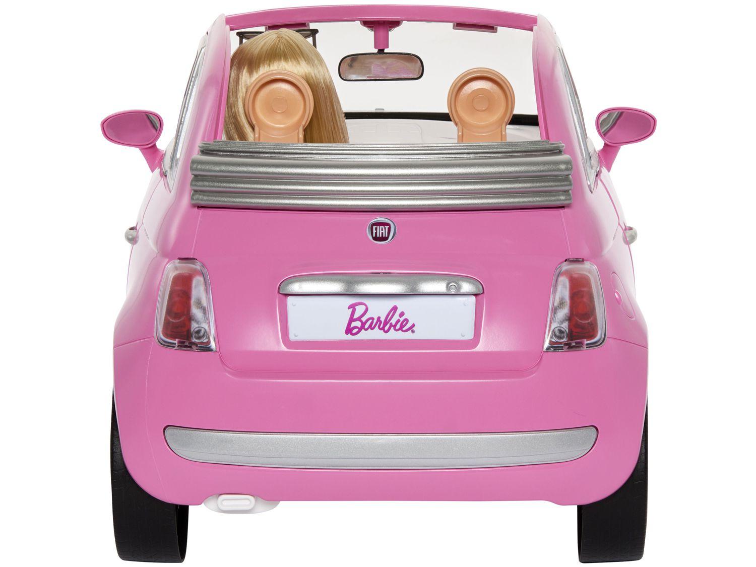 Carro da Barbie Fiat 500 Mattel com Acessórios