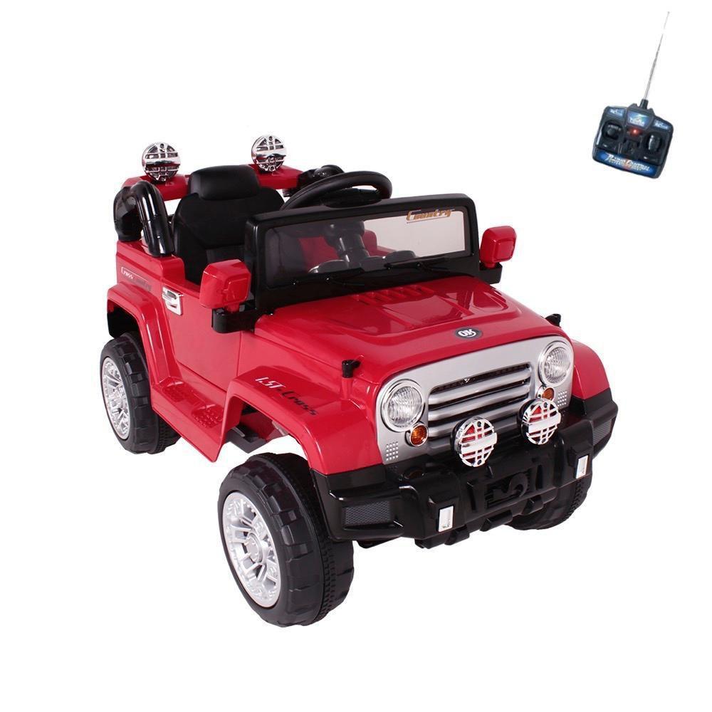 Carro Eletrico Infantil Jipe Trilha 12V Com Controle Remoto Vermelho - BEL  BRINK - Carro Elétrico Infantil - Magazine Luiza