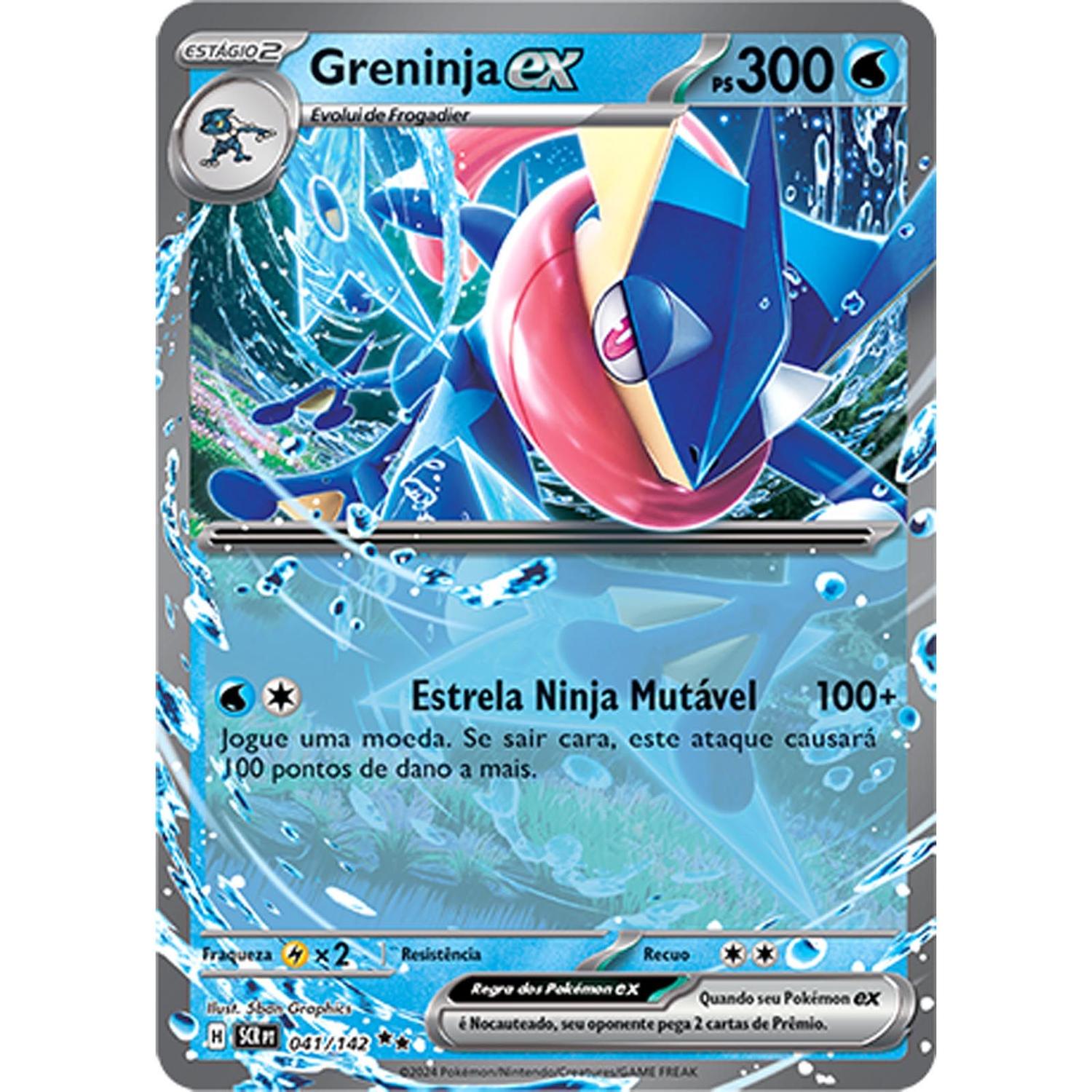 Cartao Greninja Ex Cartas Pok mon Cole o F bulas Nebulosas cartao-greninja-ex-cartas-pok-mon-cole-o-f-bulas-nebulosas
