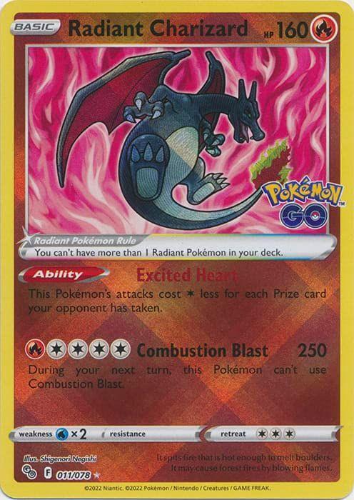 charizard pokemon go card holo - (11/108) - XY Evolutions this graded and authenticated card is the perfect way to showcase your collection. 2021 Pokemon Celebrations Classic Collection