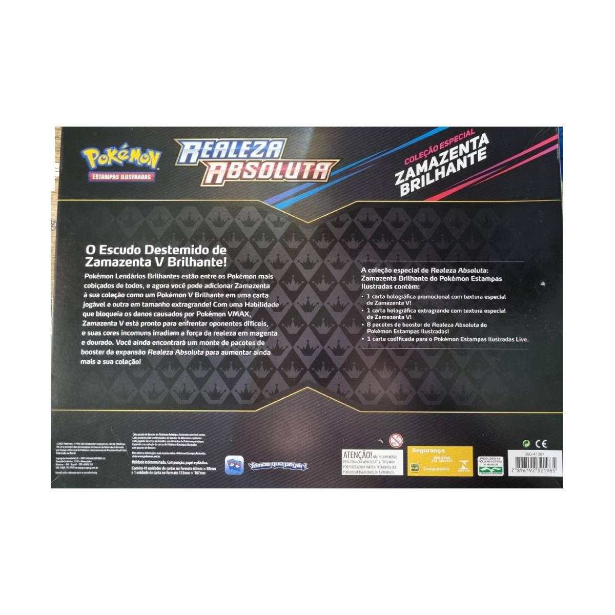 Box Pokemon Zamazenta Brilhante, Cor: Estampado - Copag : :  Brinquedos e Jogos