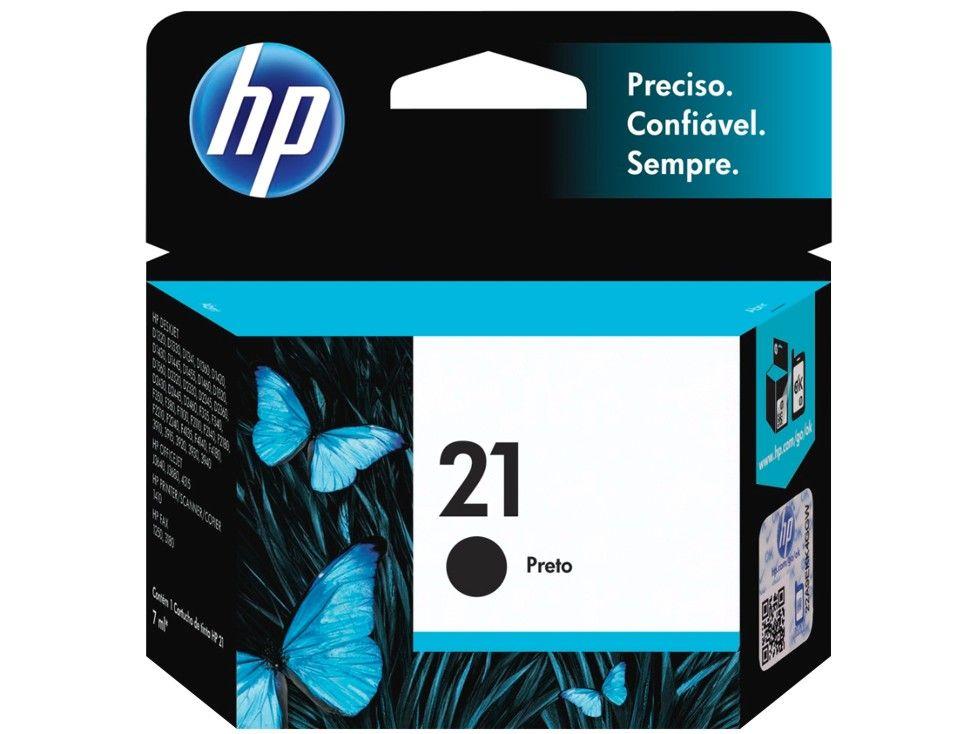 Cartucho de Tinta HP 21 Preto