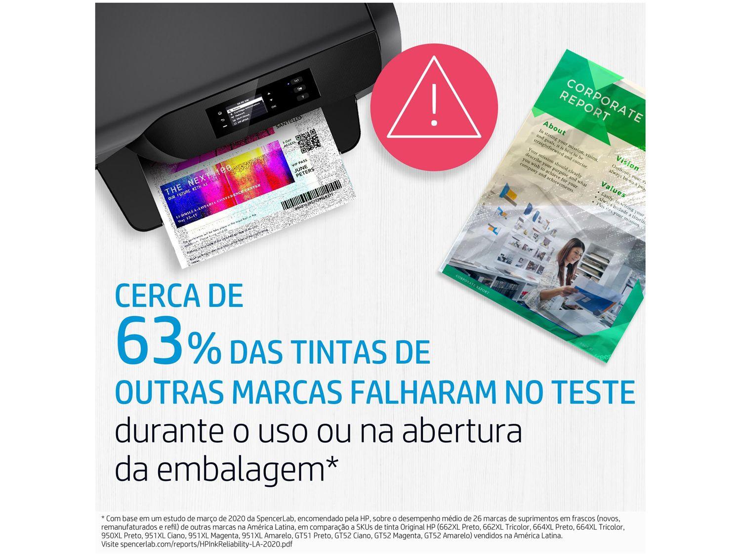 Cartucho de Tinta HP Colorido 122 XL