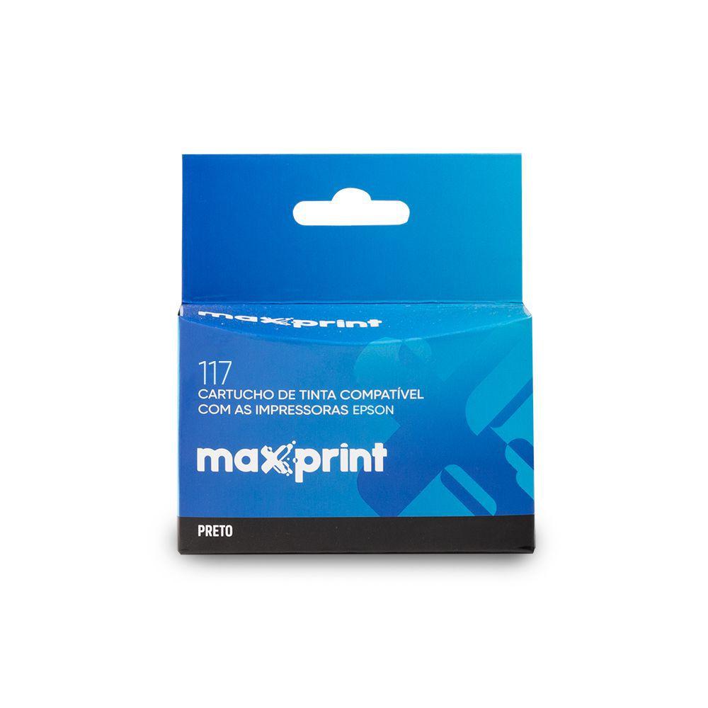 Cartucho de tinta Maxprint Compatível Epson T117120 No.T117 Preto -  Cartucho de Tinta - Magazine Luiza