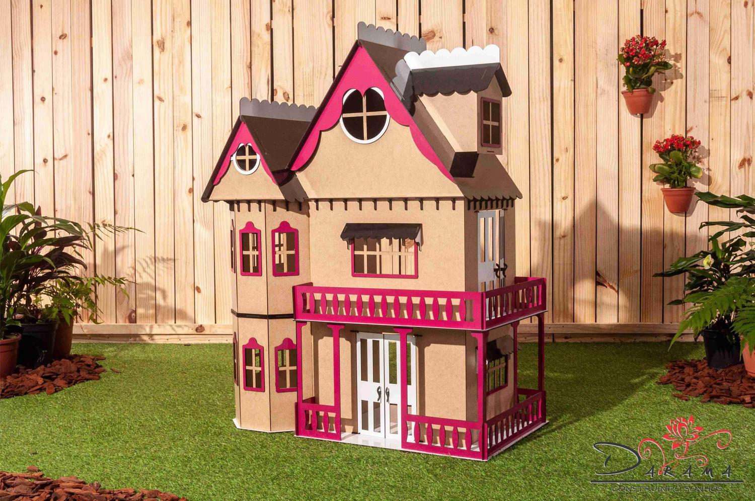 Casa Bonecas Escala Barbie Com Garagem Milla Eco Darama - Carrefour