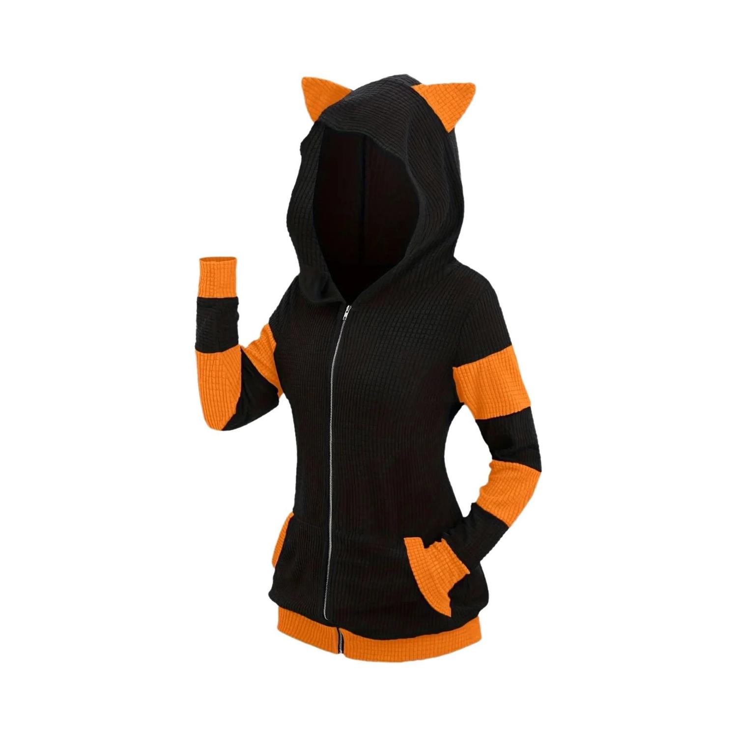 Com Orelhas Moletom Com Capuz De Gatinho Casaco De Moletom Com