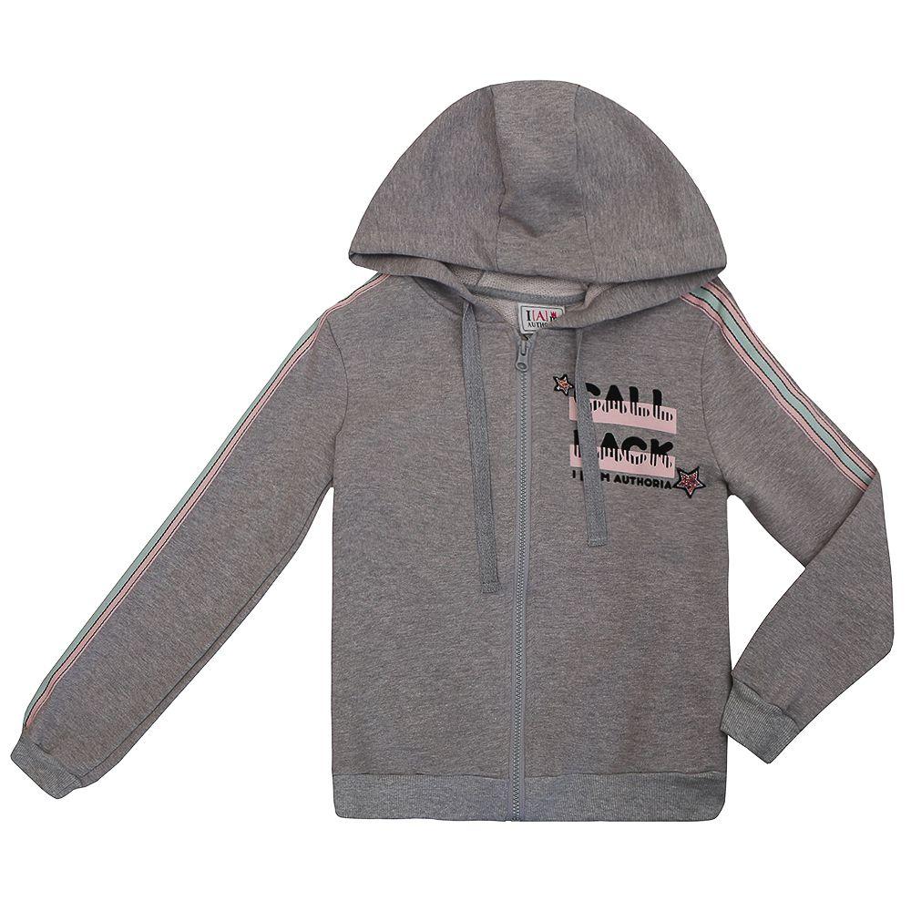 casaco moletom com capuz feminino