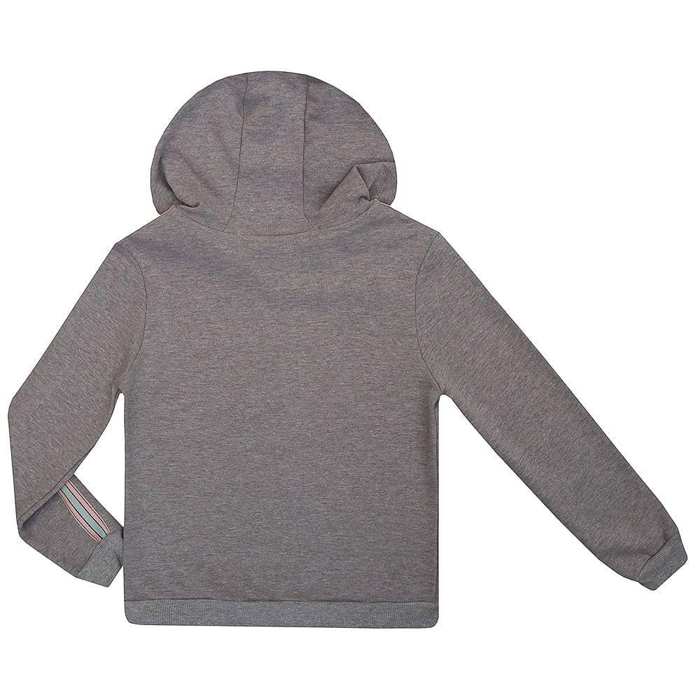 ruffle sleeve moletom com capuz