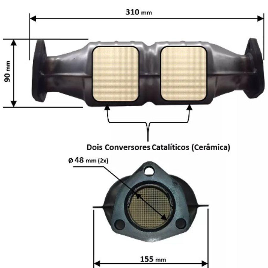 Imagem de Catalisador Astra/Vectra/Zafira/Audi/Gol/ Escort