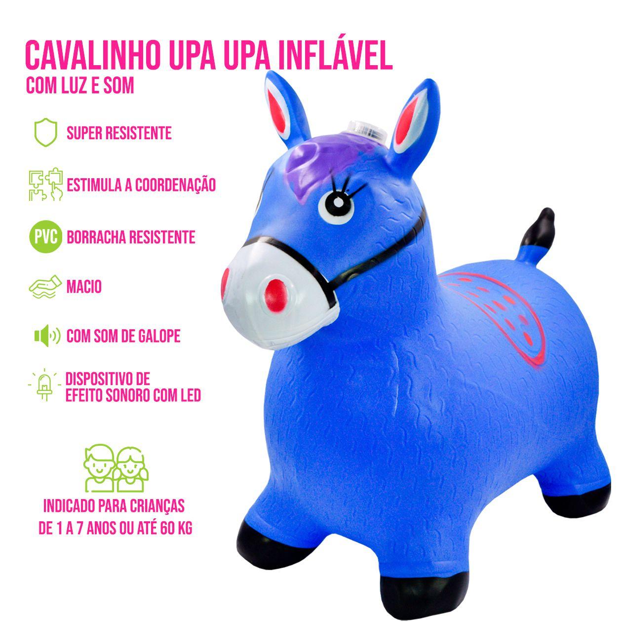 Cavalo brinquedo pula pula