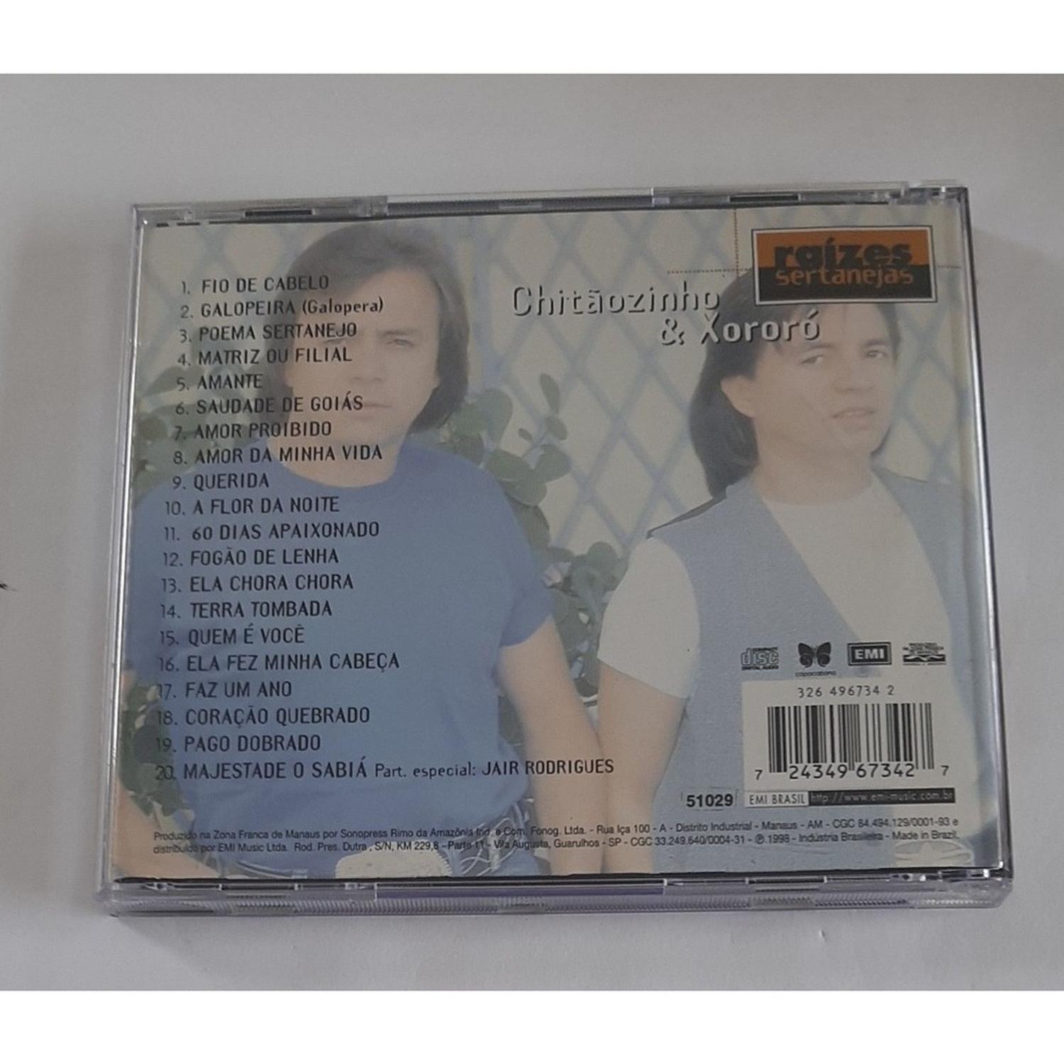 Cd Chitãozinho E Xororó - Raízes Sertanejas * - Universal - Música Sertaneja - Magazine Luiza Cd Chitãozinho E Xororó - Raízes Sertanejas * - Universal - Música Sertaneja - Magazine Luiza