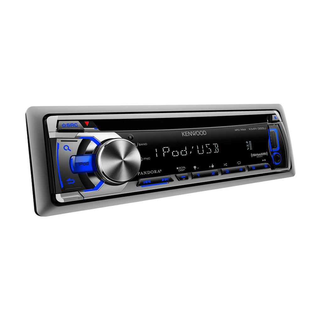 CD Player Marine Kenwood KMR 355U AUX USB Jvc kenwood Som Automotivo Magazine Luiza