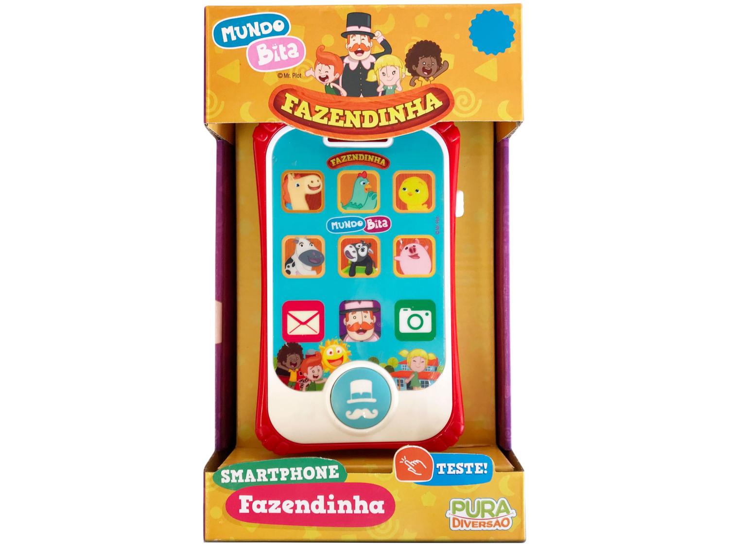 Celular de Brinquedo Mundo Bita Pura Diversão