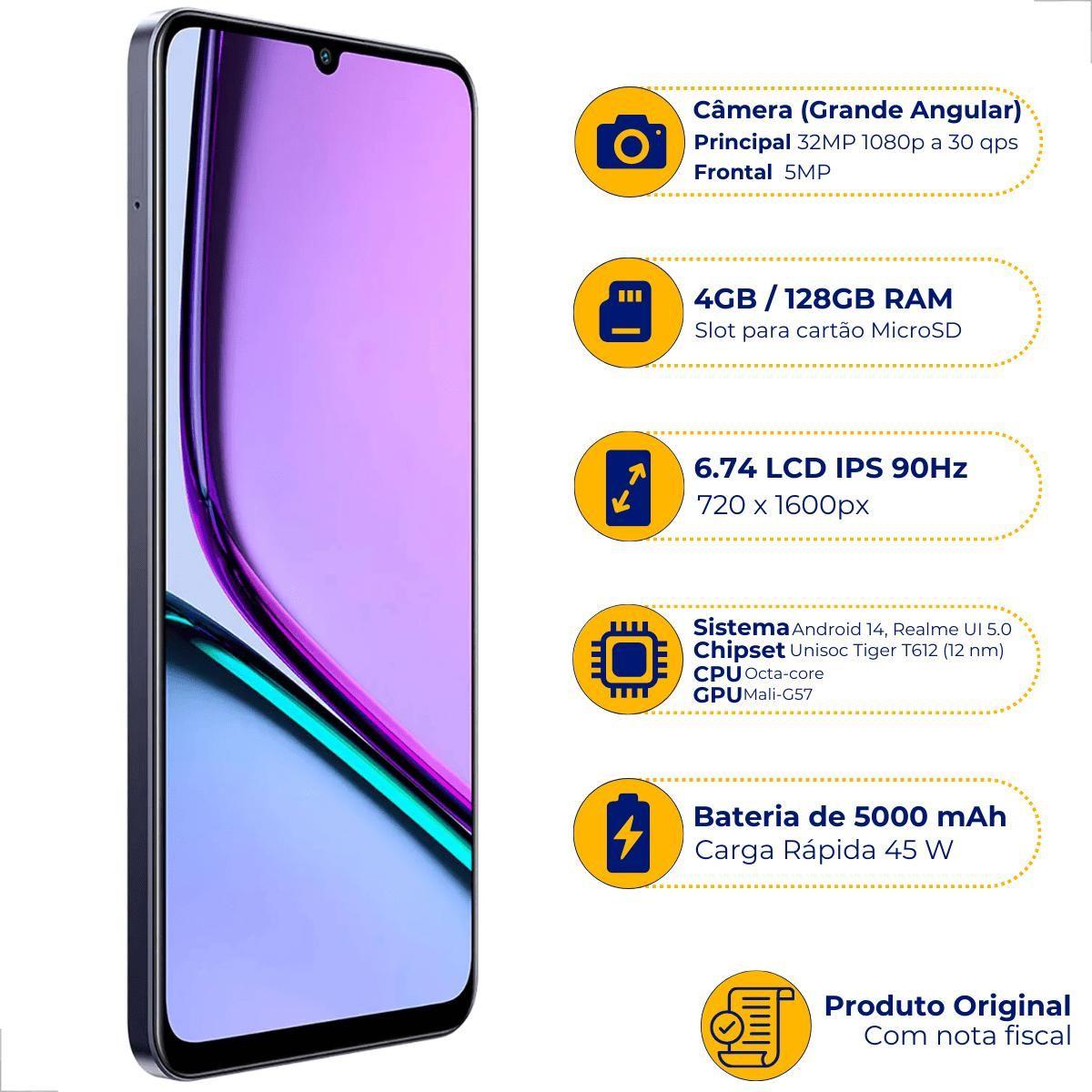 Celular Realme Note 60 Dual Sim 128 Gb 4Gb Ram Smartphone