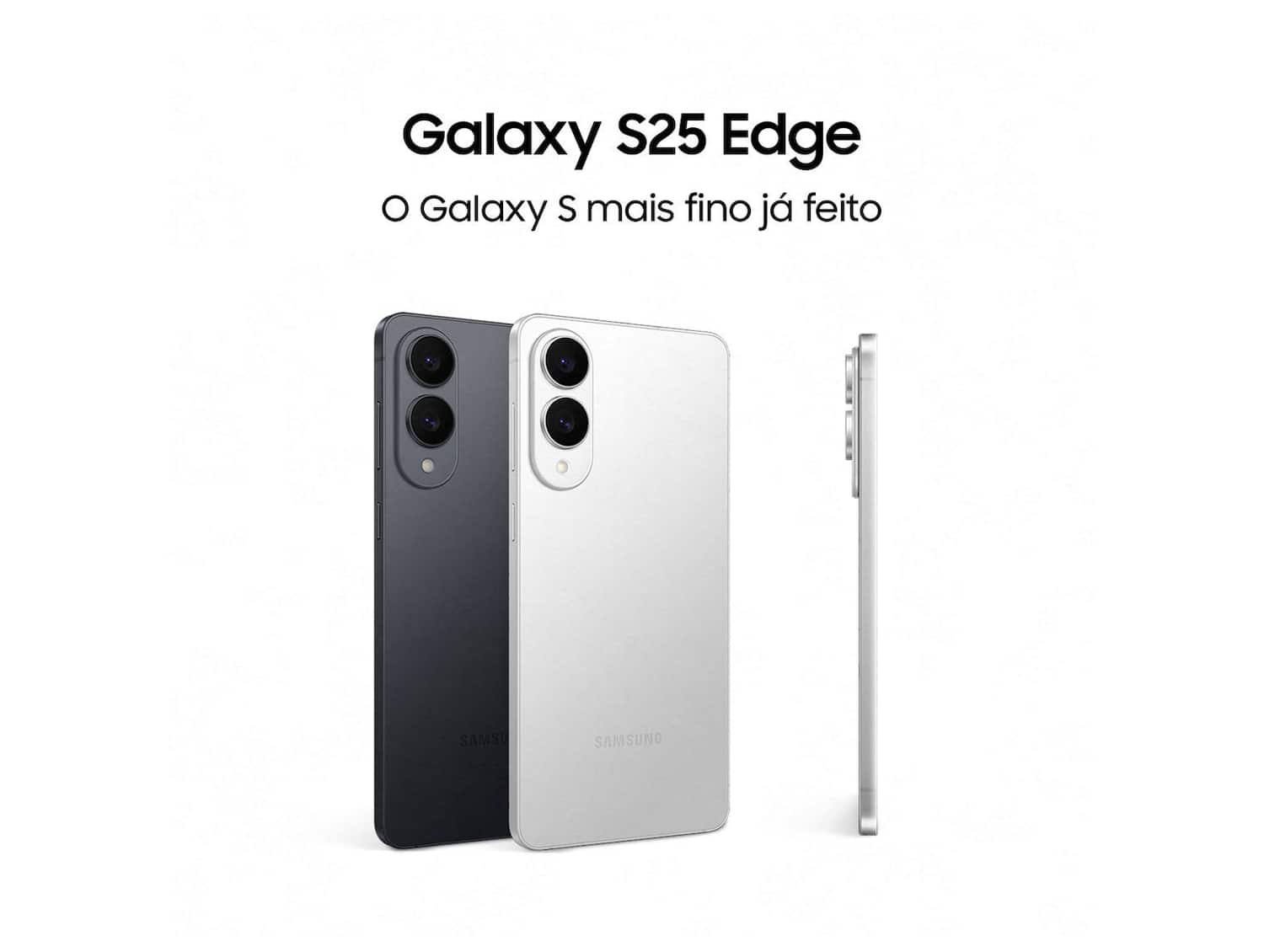 Celular Samsung Galaxy S25 Edge 512GB Titânio Prata 5G 12GB RAM 6