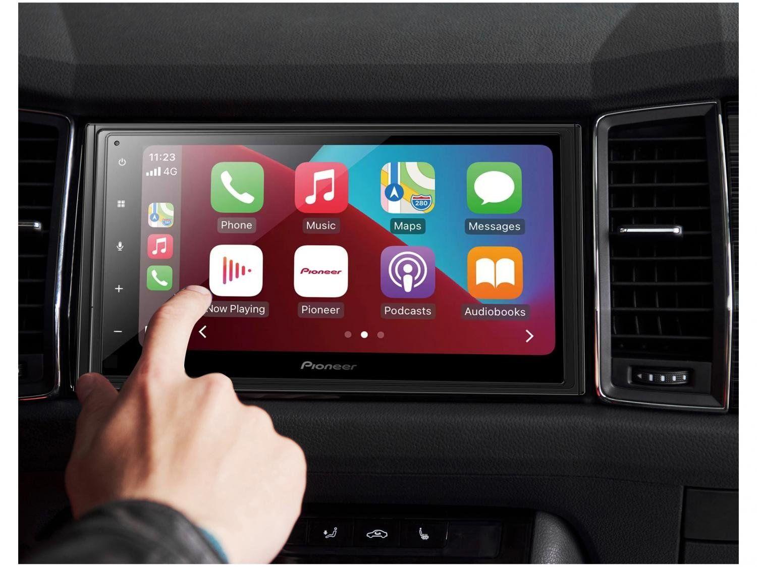 Central Multimídia Pioneer 2 DIN Bluetooth 6,8”