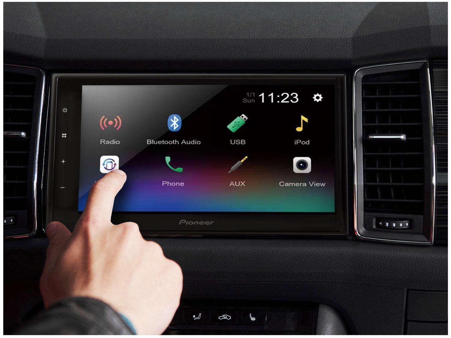 Central Multimídia Pioneer 2 DIN com Espelhamento