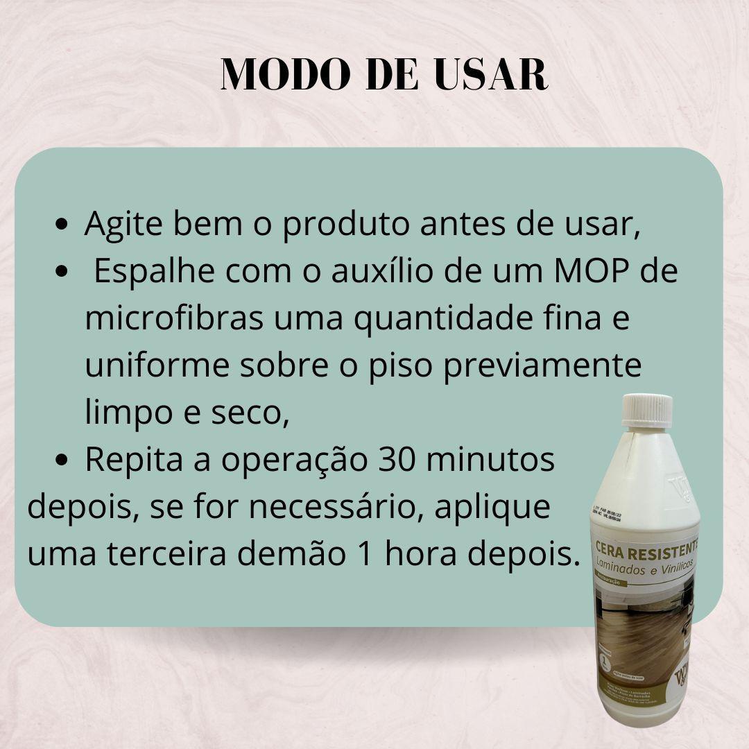 Imagem de Cera Acetinada W&w Restauração Piso Laminado 1 litro