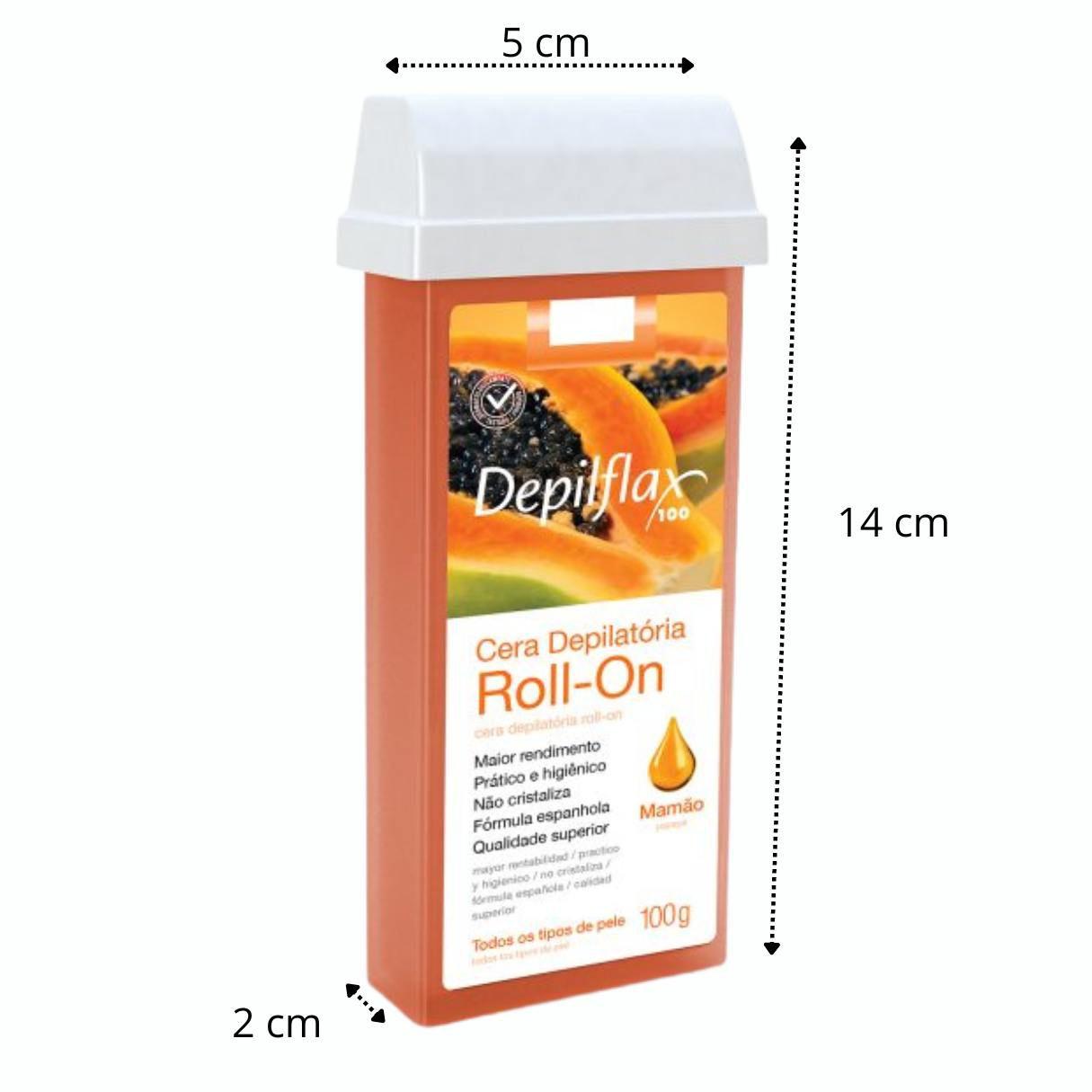 Wax Depiladora Cera Roll On Base Dupla Depiladora Cera Azul