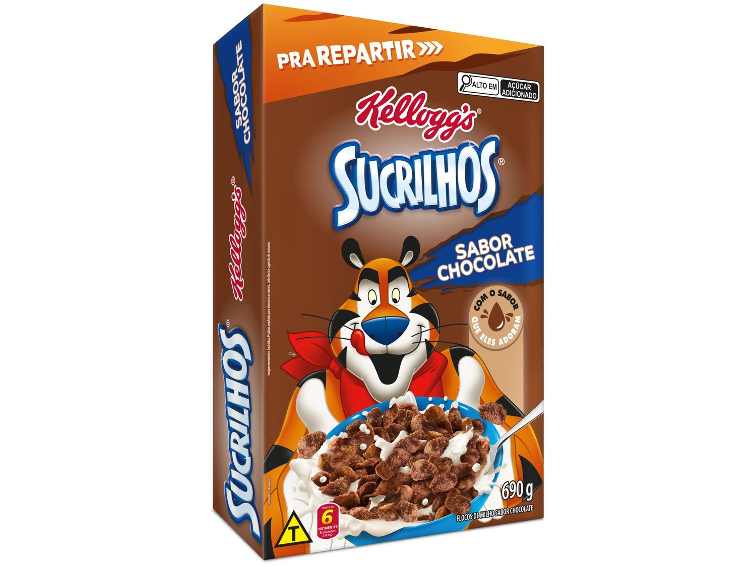 Cereal Matinal Infantil Chocolate Kelloggs Sucrilhos 690g