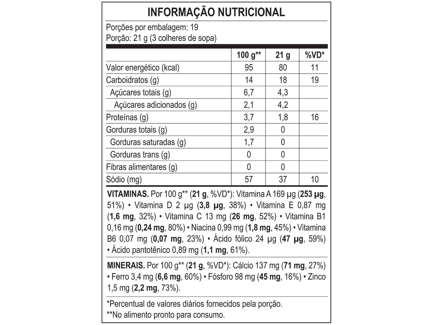 Cereal Matinal Infantil Mucilon Multicereais