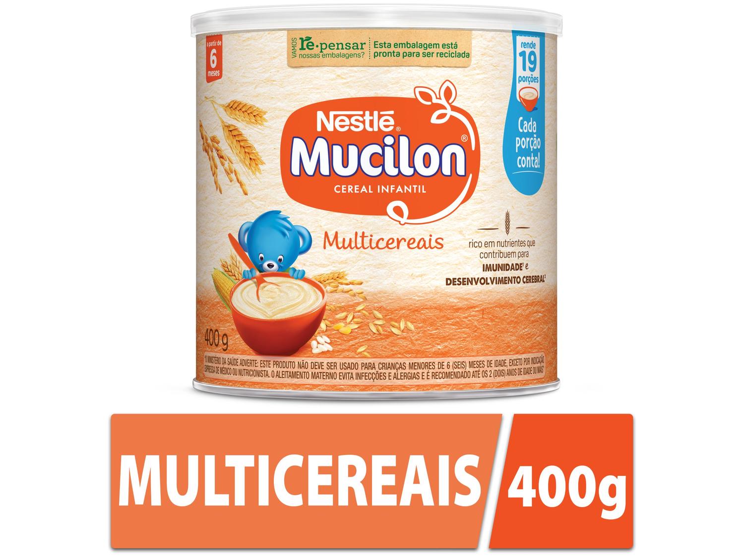 Cereal Matinal Infantil Mucilon Multicereais